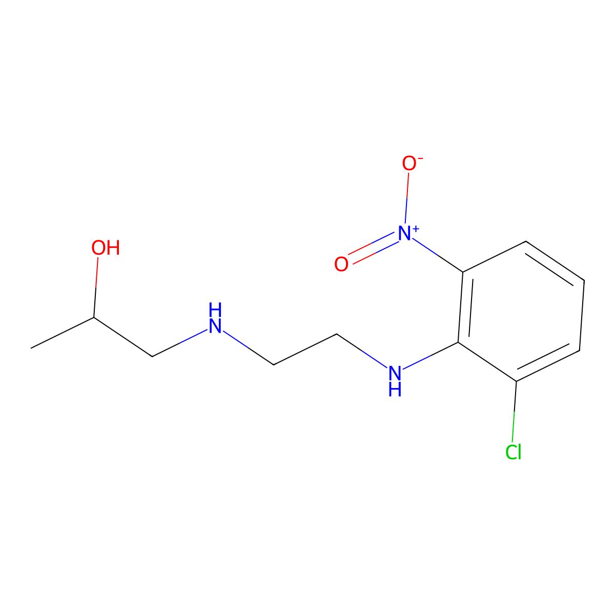 1-({2-[(2-Chloro-6-nitrophenyl)amino]ethyl}amino)propan-2-ol molecular structure, CAS 313376-59-9