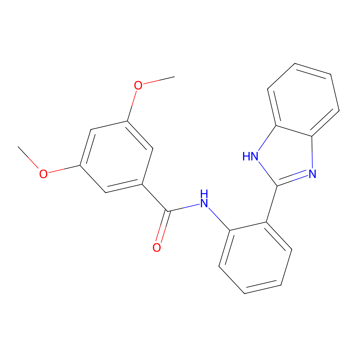 N-(2-(1H-benzo[d]imidazol-2-yl)phenyl)-3,5-dimethoxybenzamide molecular structure, CAS 313376-91-9