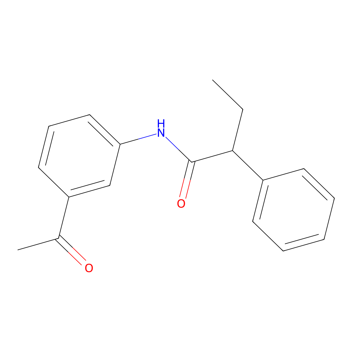 N-(3-acetylphenyl)-2-phenylbutanamide molecular structure, CAS 313382-41-1