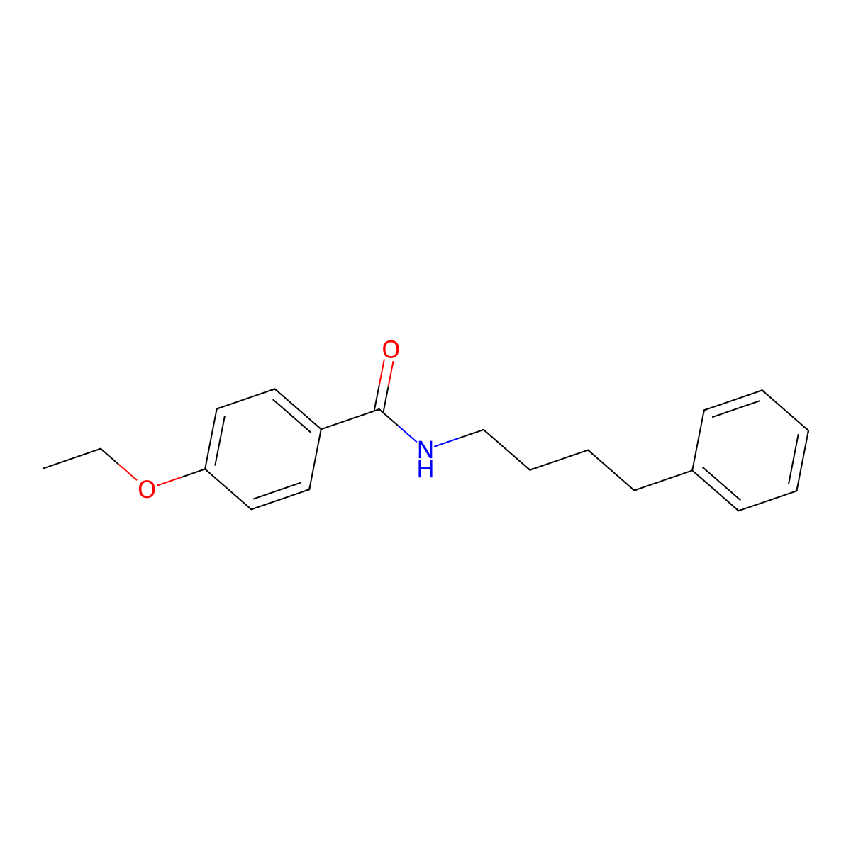 4-ethoxy-N-(4-phenylbutyl)benzamide molecular structure, CAS 313382-44-4