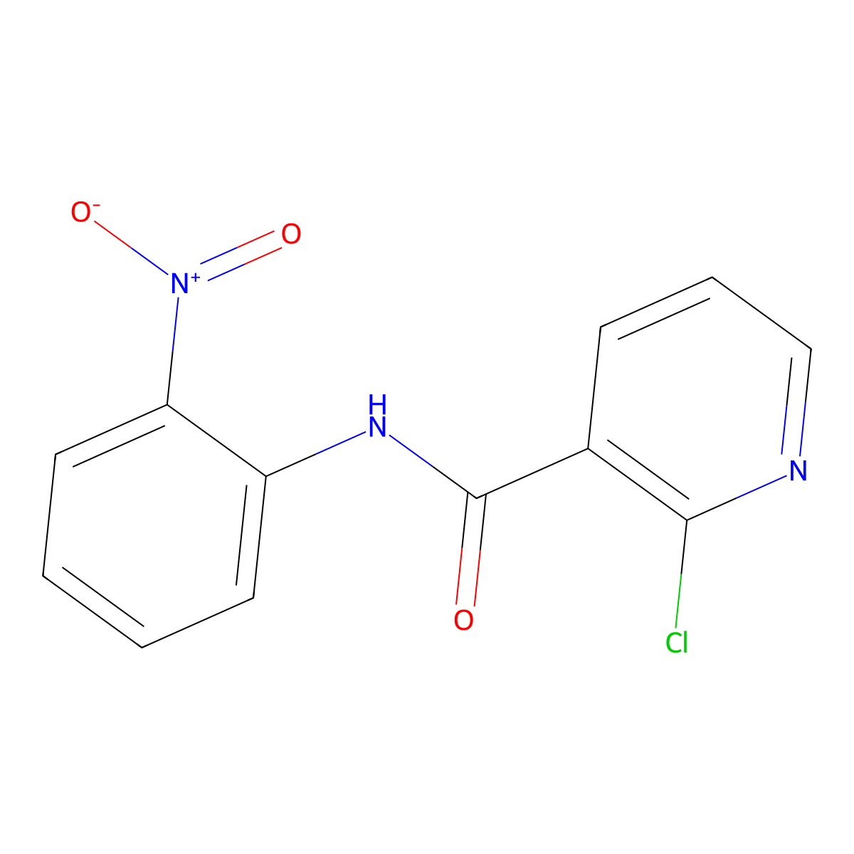 2-chloro-N-(2-nitrophenyl)pyridine-3-carboxamide molecular structure, CAS 313385-44-3