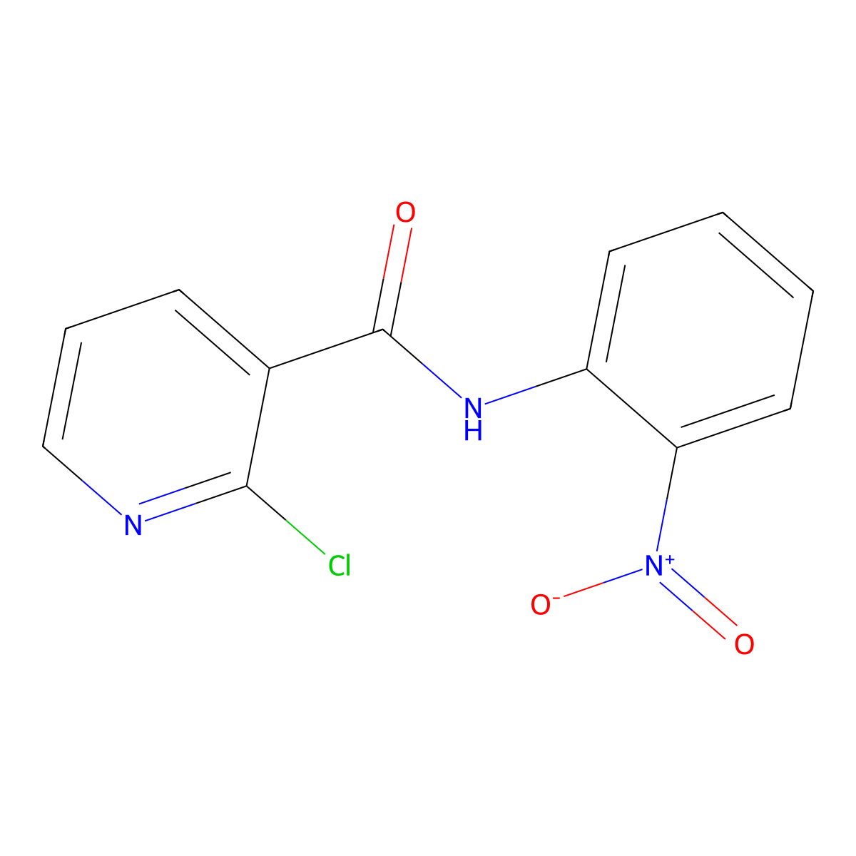 2-chloro-N-(2-nitrophenyl)pyridine-3-carboxamide molecular structure, CAS 313385-44-3