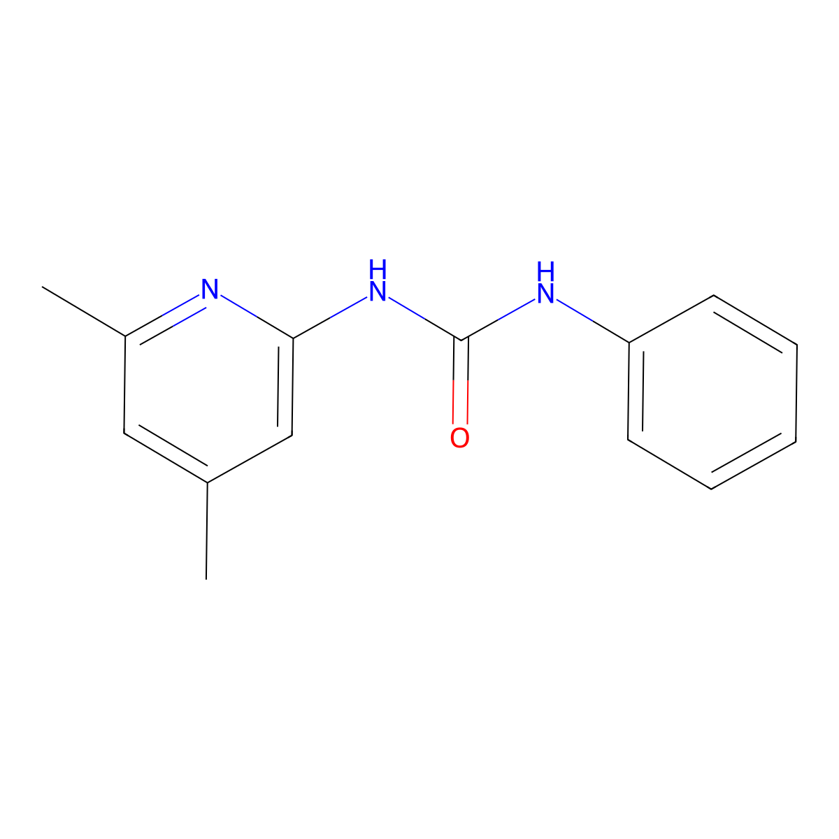 1-(4,6-Dimethylpyridin-2-yl)-3-phenylurea molecular structure, CAS 313386-33-3