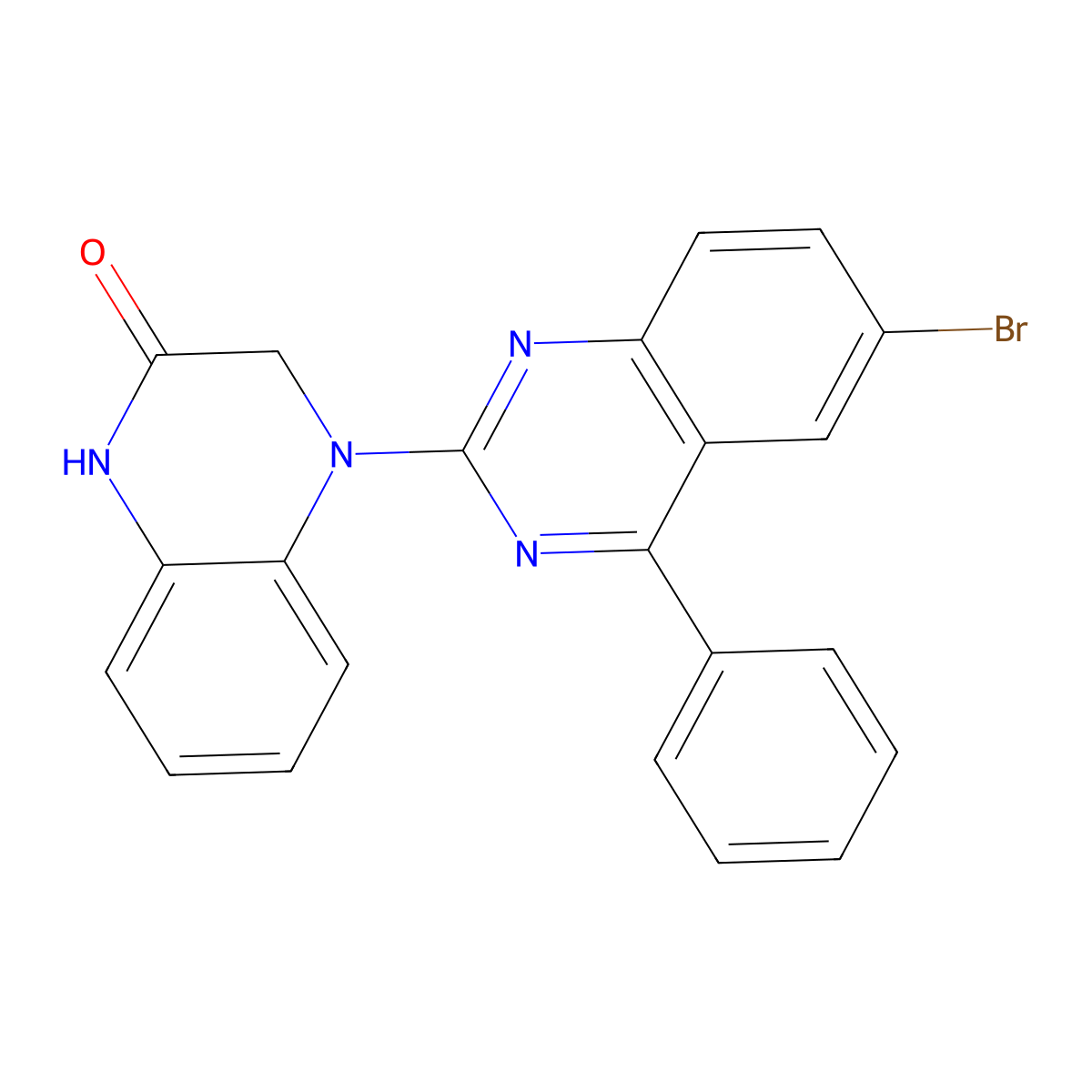4-(6-bromo-4-phenylquinazolin-2-yl)-3,4-dihydroquinoxalin-2(1H)-one molecular structure, CAS 313395-48-1