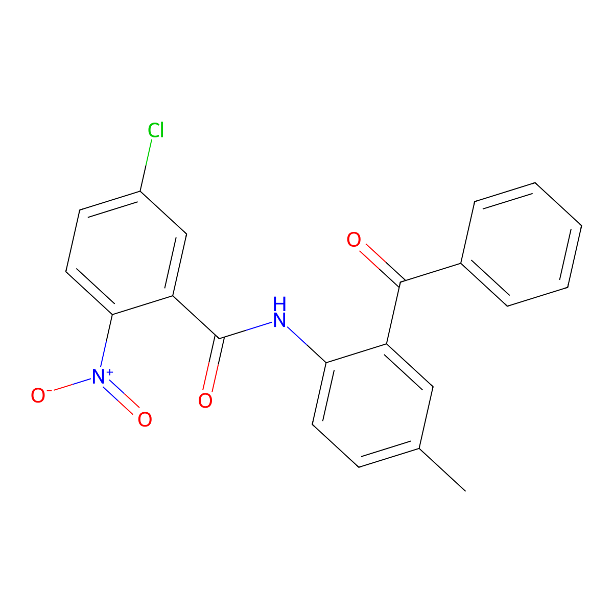 N-(2-benzoyl-4-methylphenyl)-5-chloro-2-nitrobenzamide molecular structure, CAS 313395-74-3