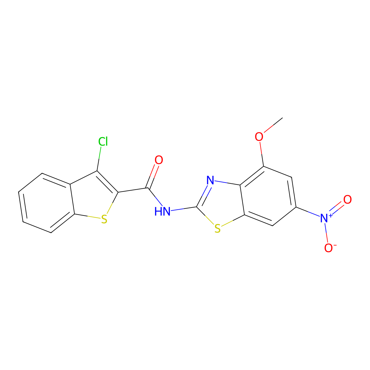 3-chloro-N-(4-methoxy-6-nitro-1,3-benzothiazol-2-yl)-1-benzothiophene-2-carboxamide molecular structure, CAS 313395-90-3