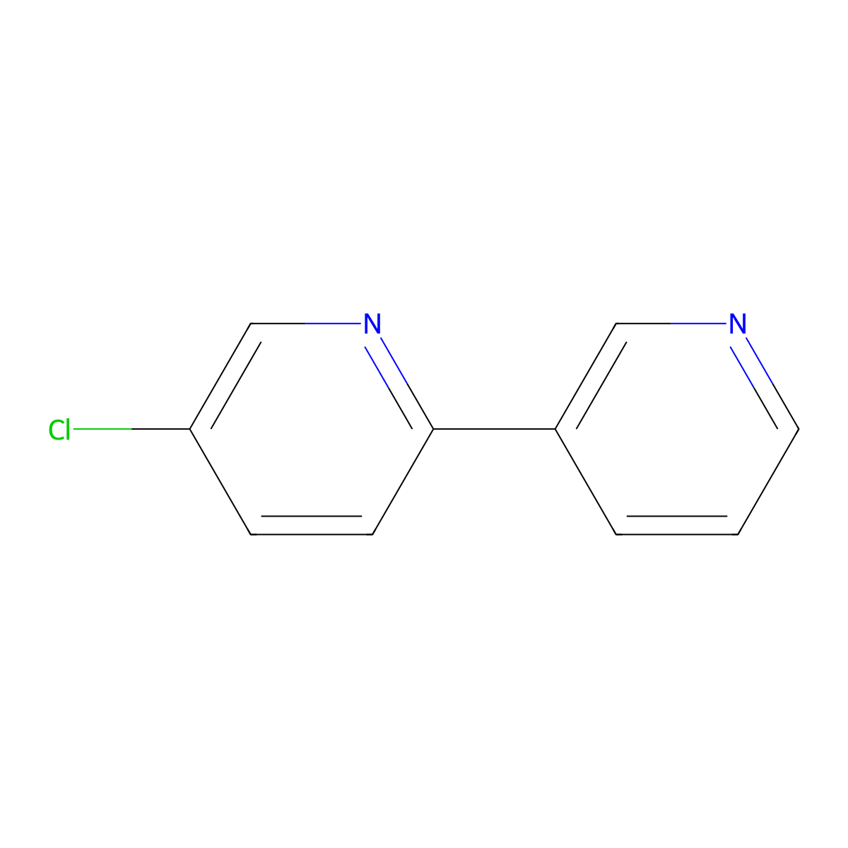 5-Chloro-2,3'-bipyridine molecular structure, CAS 3134-35-8