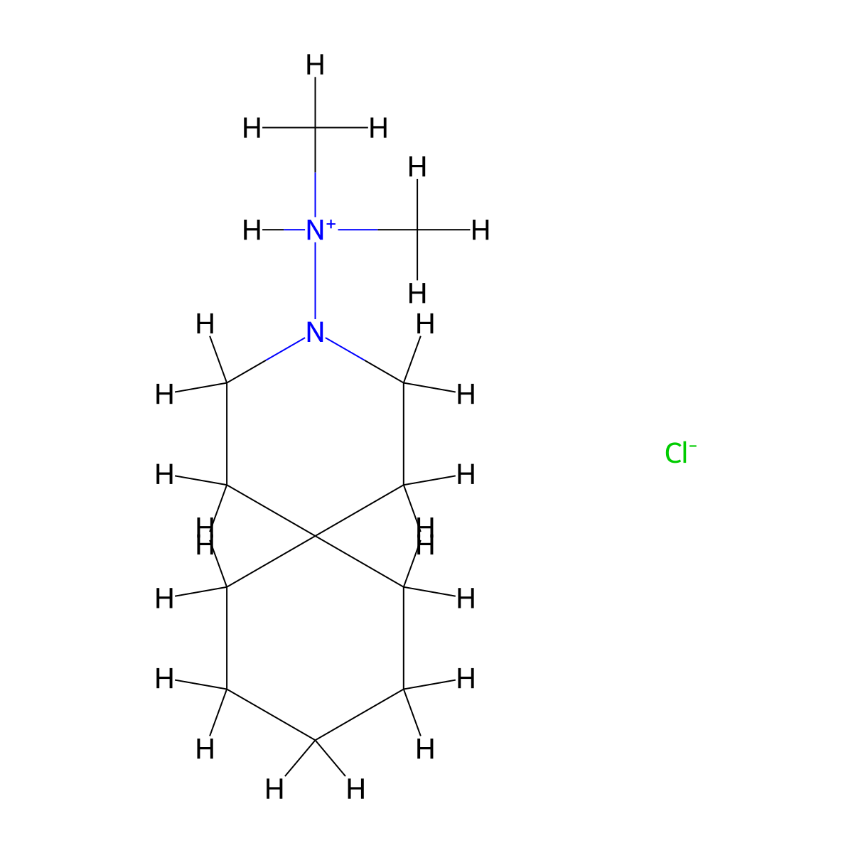 3-Azaspiro(5.5)undecane, 3-(dimethylamino)-, hydrochloride molecular structure, CAS 3134-48-3
