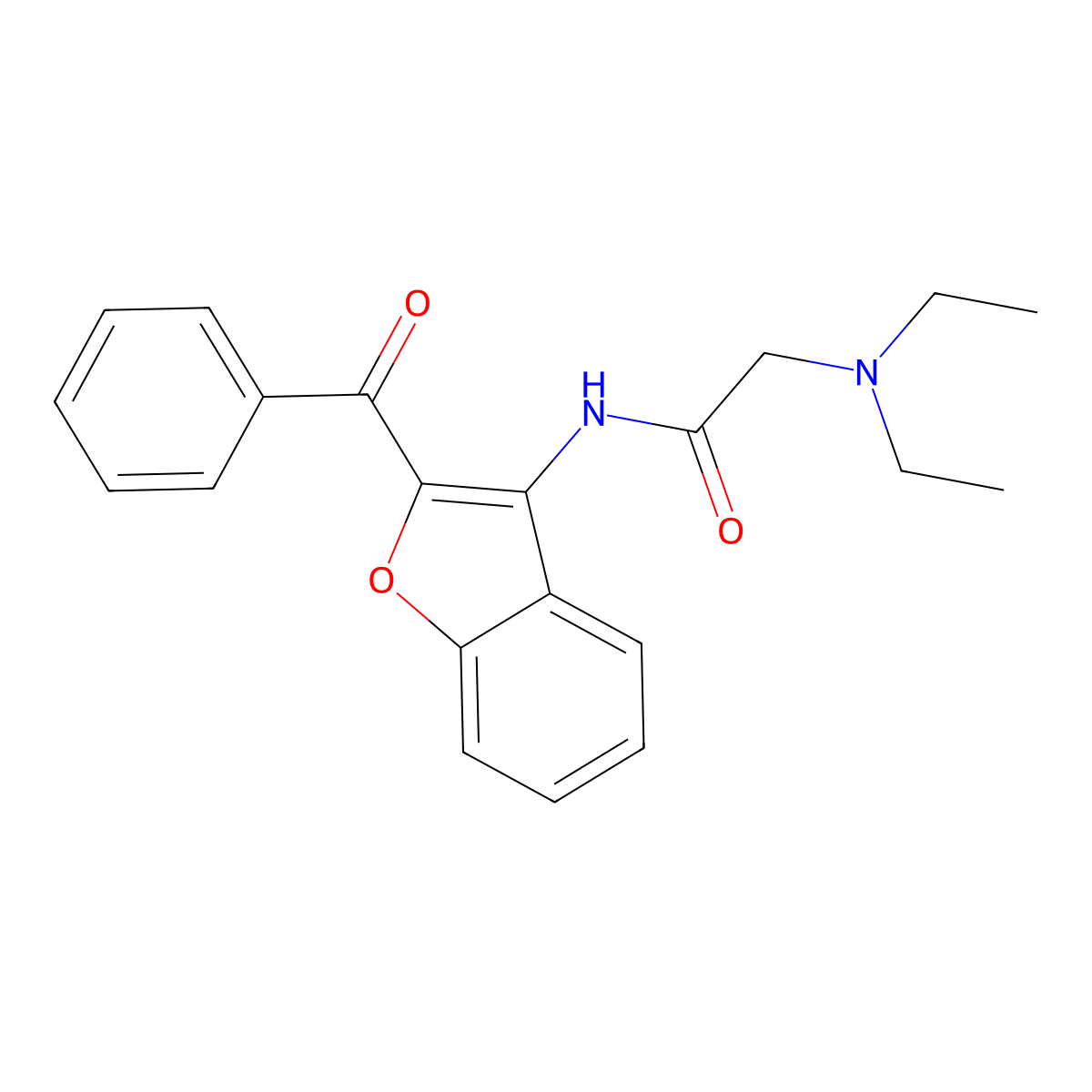 N-(2-Benzoyl-1-benzofuran-3-yl)-2-(diethylamino)acetamide molecular structure, CAS 313400-53-2