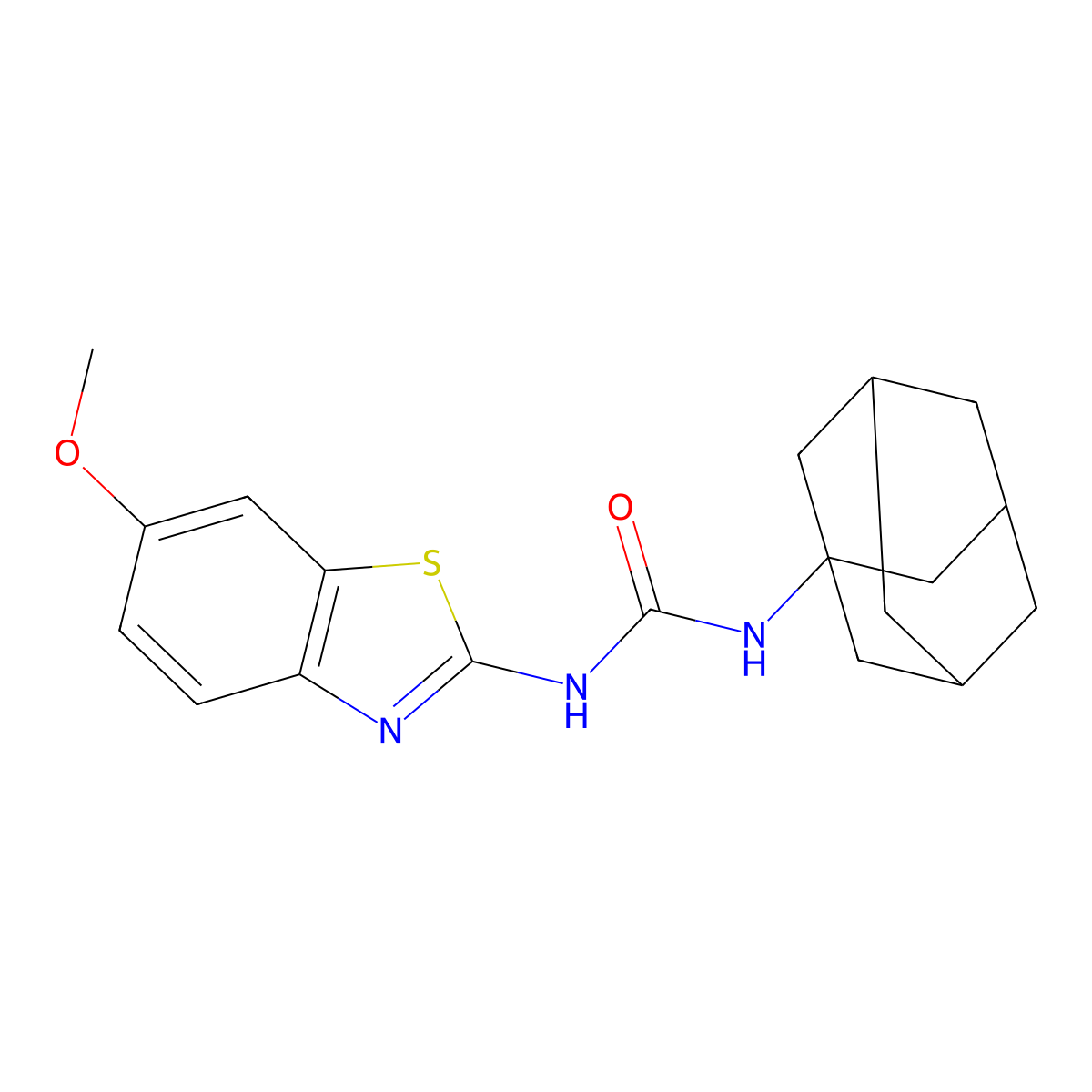 1-(Adamantan-1-yl)-3-(6-methoxy-1,3-benzothiazol-2-yl)urea molecular structure, CAS 313403-16-6