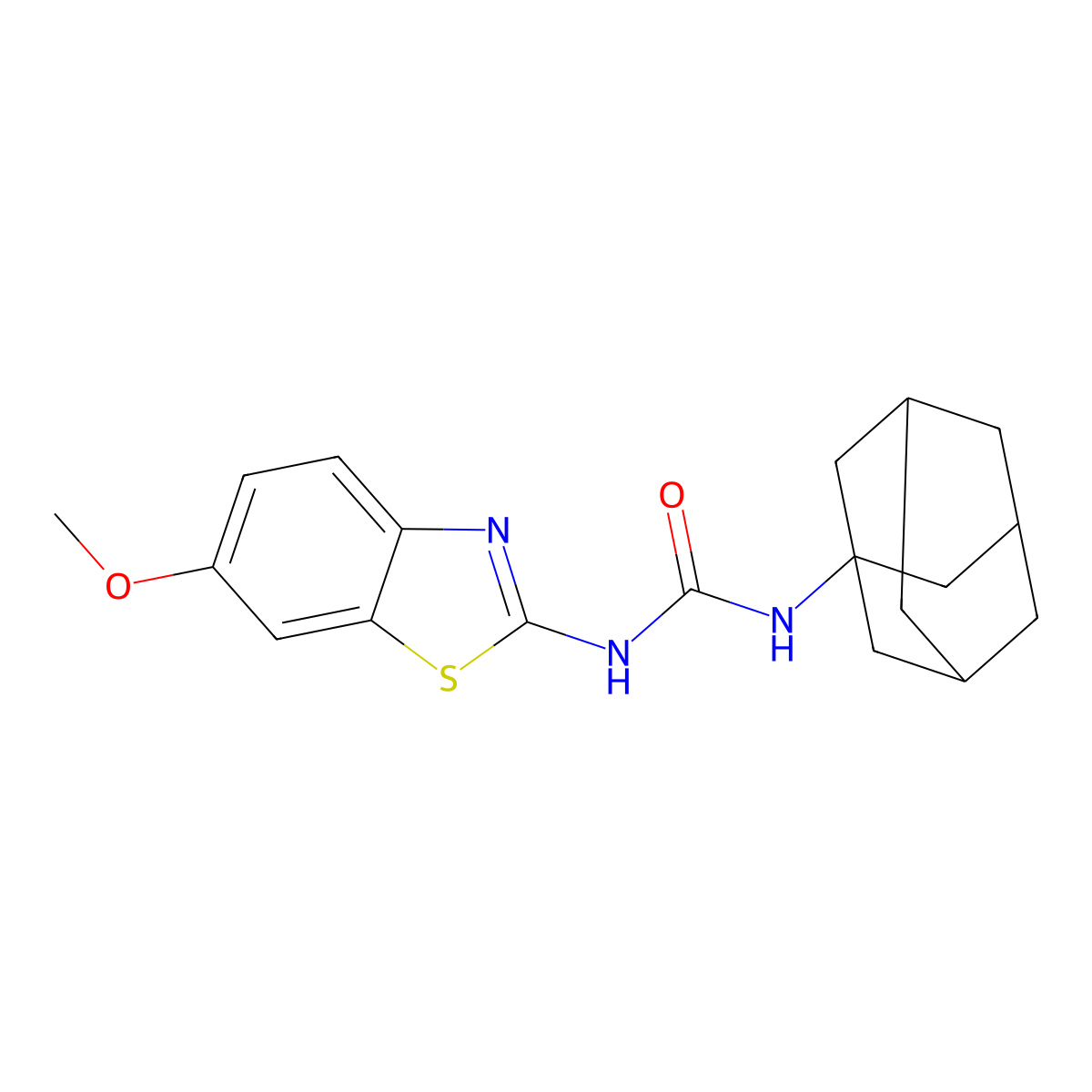 1-(Adamantan-1-yl)-3-(6-methoxy-1,3-benzothiazol-2-yl)urea molecular structure, CAS 313403-16-6