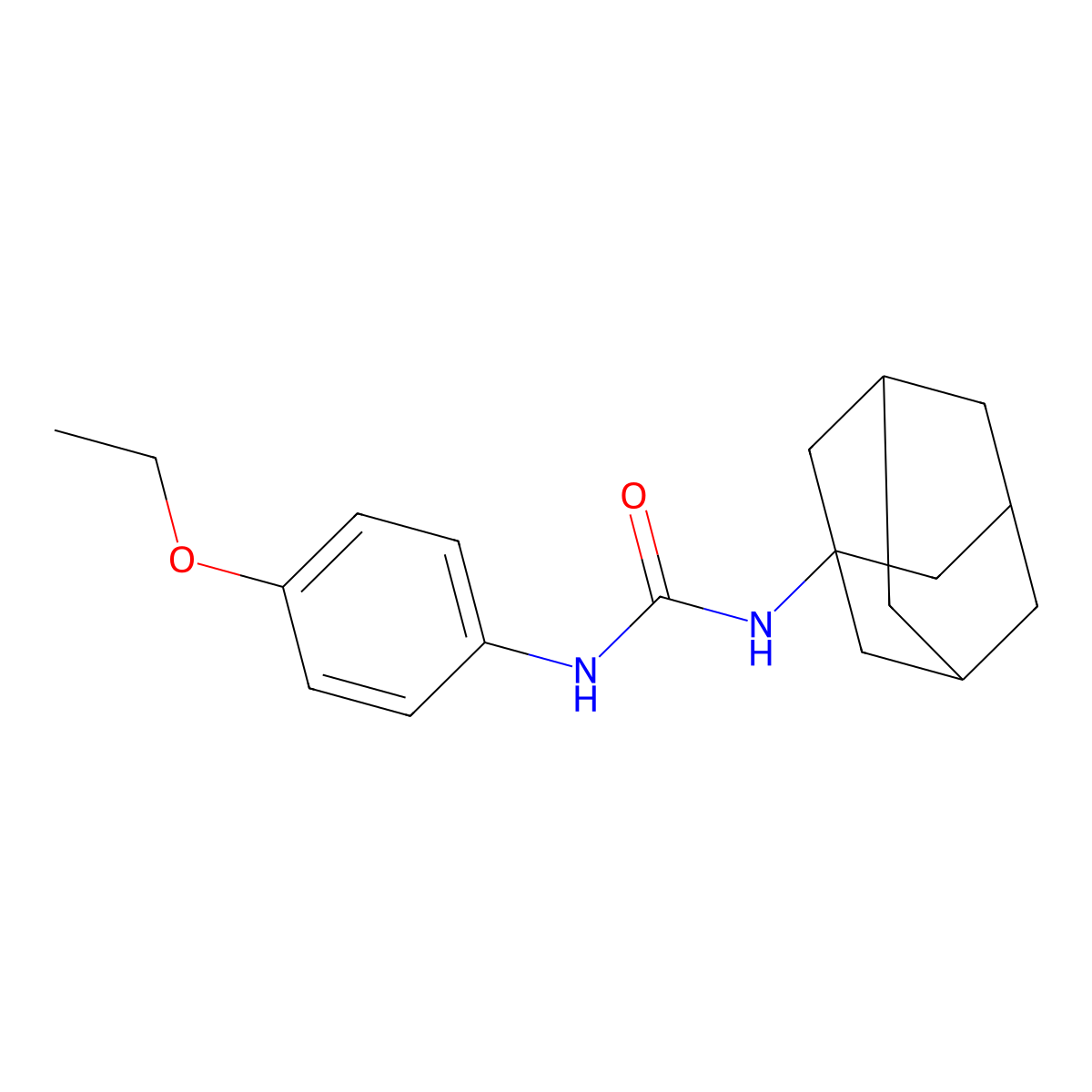 N-1-adamantyl-N'-(4-ethoxyphenyl)urea molecular structure, CAS 313403-20-2