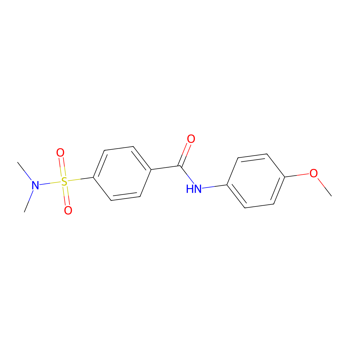 4-(dimethylsulfamoyl)-N-(4-methoxyphenyl)benzamide molecular structure, CAS 313403-53-1