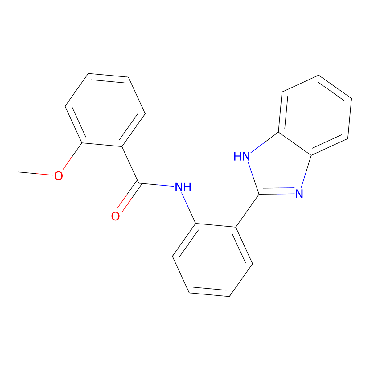 N-[2-(1H-1,3-benzodiazol-2-yl)phenyl]-2-methoxybenzamide molecular structure, CAS 313403-81-5