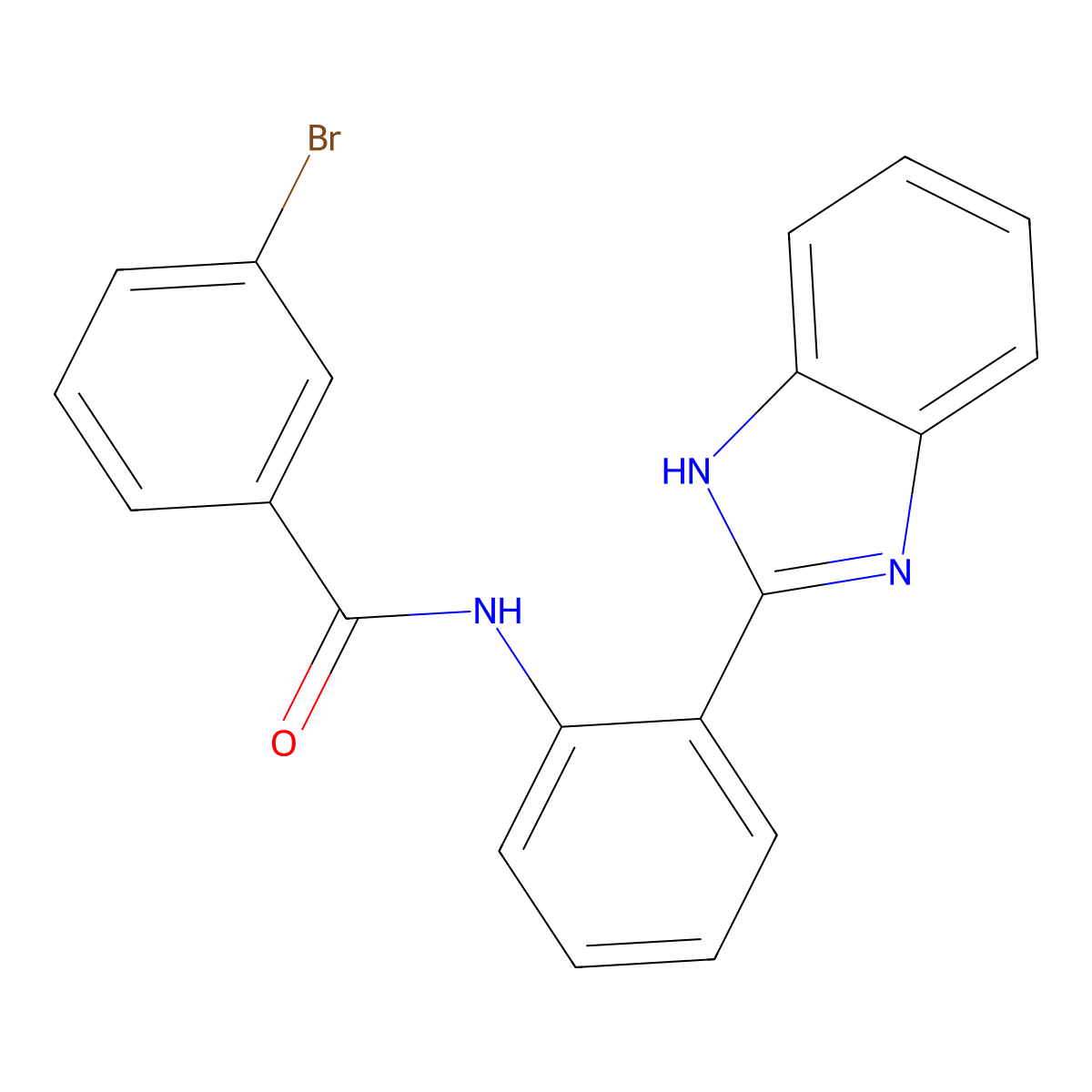 N-(2-(1H-benzo[d]imidazol-2-yl)phenyl)-3-bromobenzamide molecular structure, CAS 313403-82-6