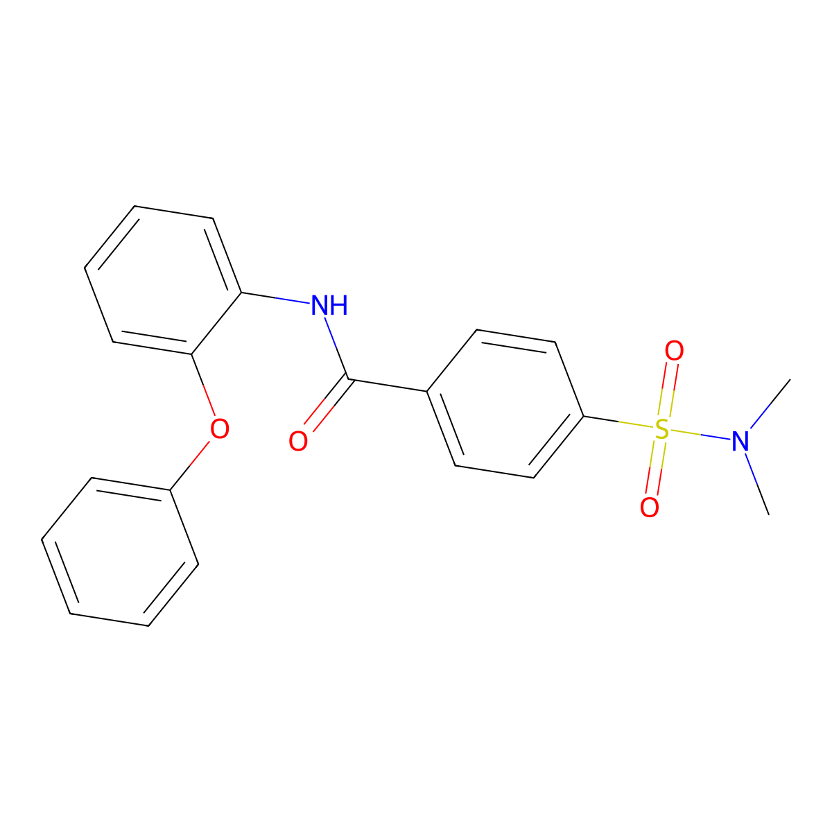 4-(dimethylsulfamoyl)-N-(2-phenoxyphenyl)benzamide molecular structure, CAS 313404-17-0