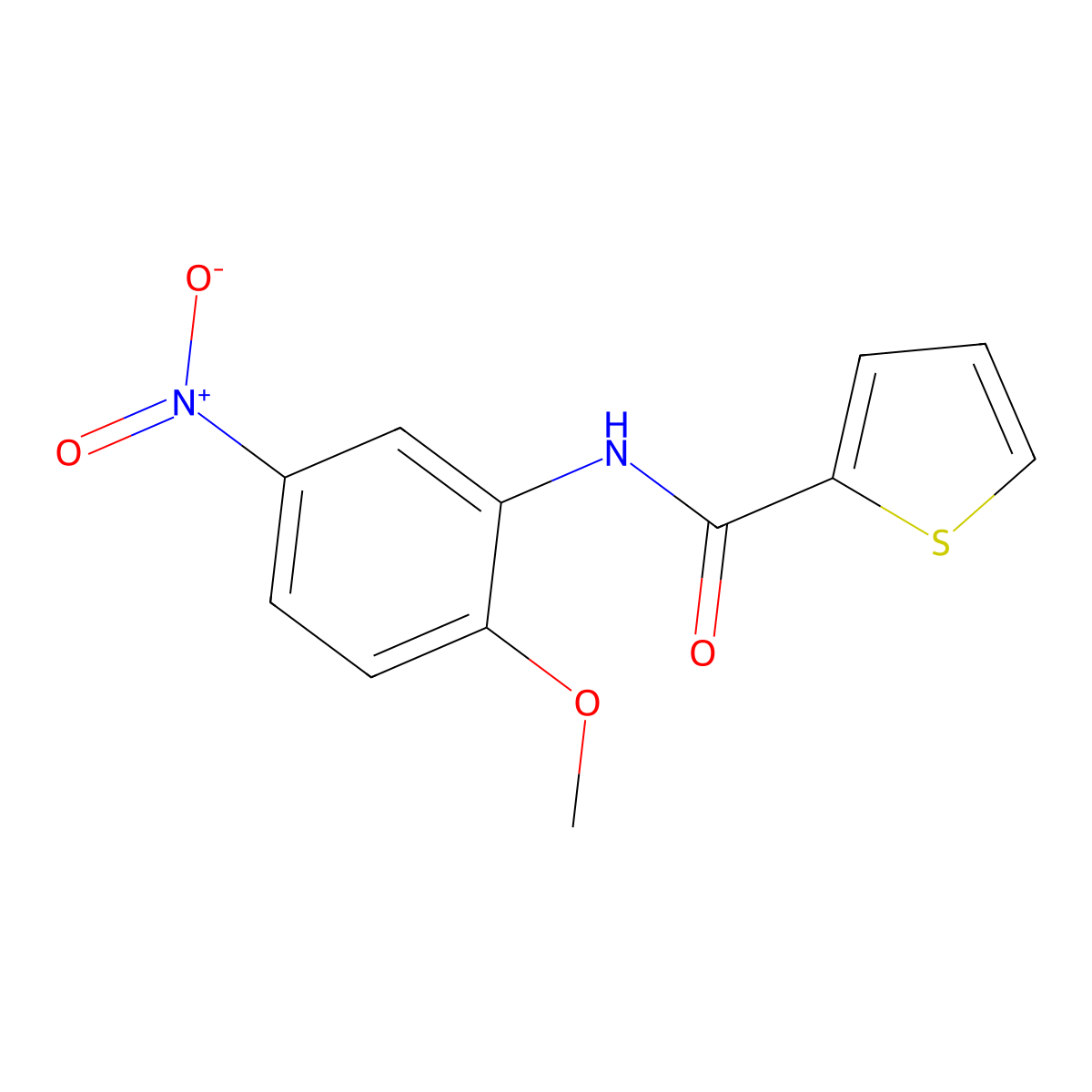 N-(2-methoxy-5-nitrophenyl)thiophene-2-carboxamide molecular structure, CAS 313404-60-3