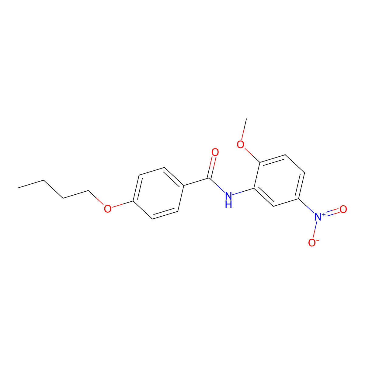 4-butoxy-N-(2-methoxy-5-nitrophenyl)benzamide molecular structure, CAS 313404-61-4