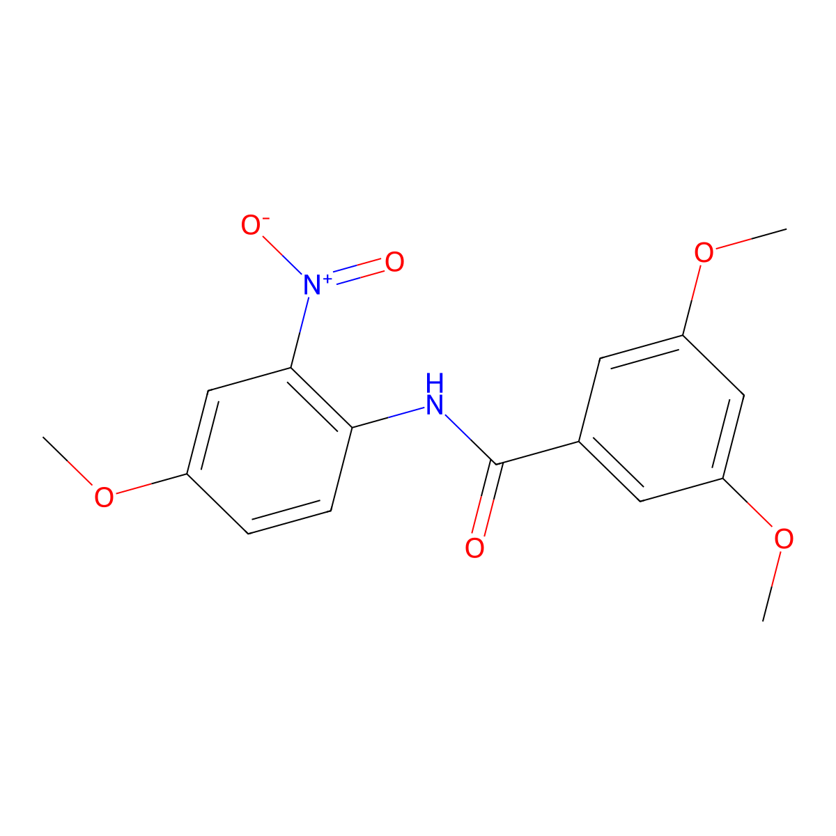 3,5-dimethoxy-N-(4-methoxy-2-nitrophenyl)benzamide molecular structure, CAS 313405-06-0