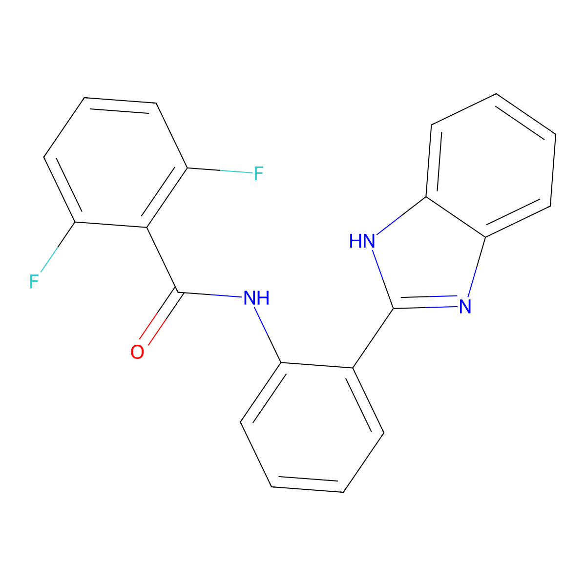 N-(2-(1H-benzo[d]imidazol-2-yl)phenyl)-2,6-difluorobenzamide molecular structure, CAS 313405-31-1