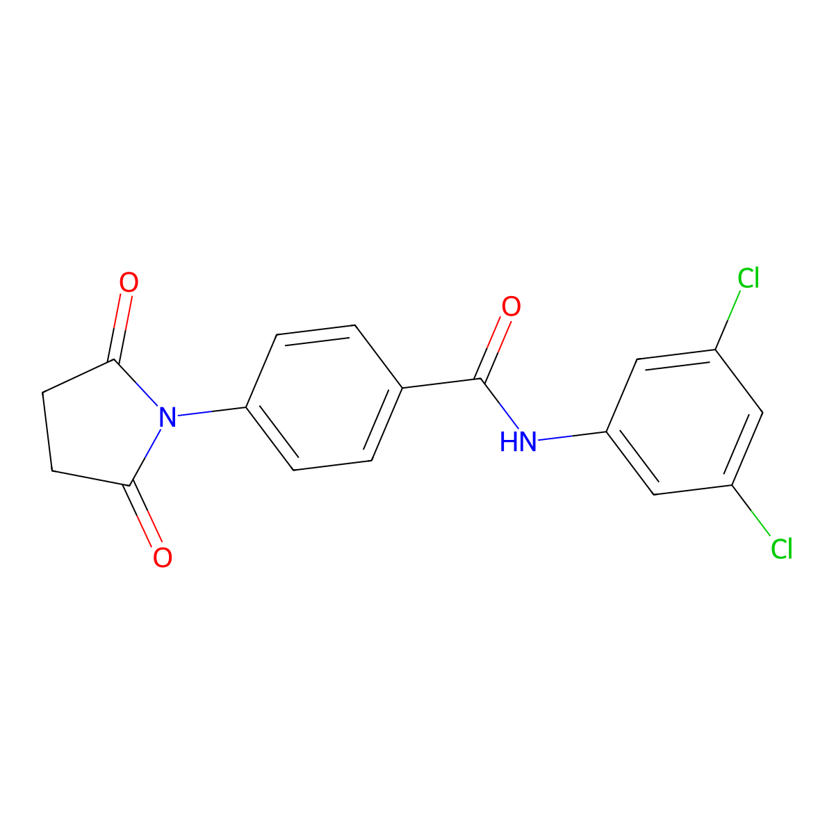 N-(3,5-dichlorophenyl)-4-(2,5-dioxopyrrolidin-1-yl)benzamide molecular structure, CAS 313405-91-3