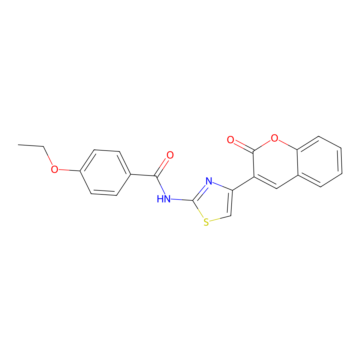 4-ethoxy-N-[4-(2-oxo-2H-chromen-3-yl)-1,3-thiazol-2-yl]benzamide molecular structure, CAS 313470-04-1