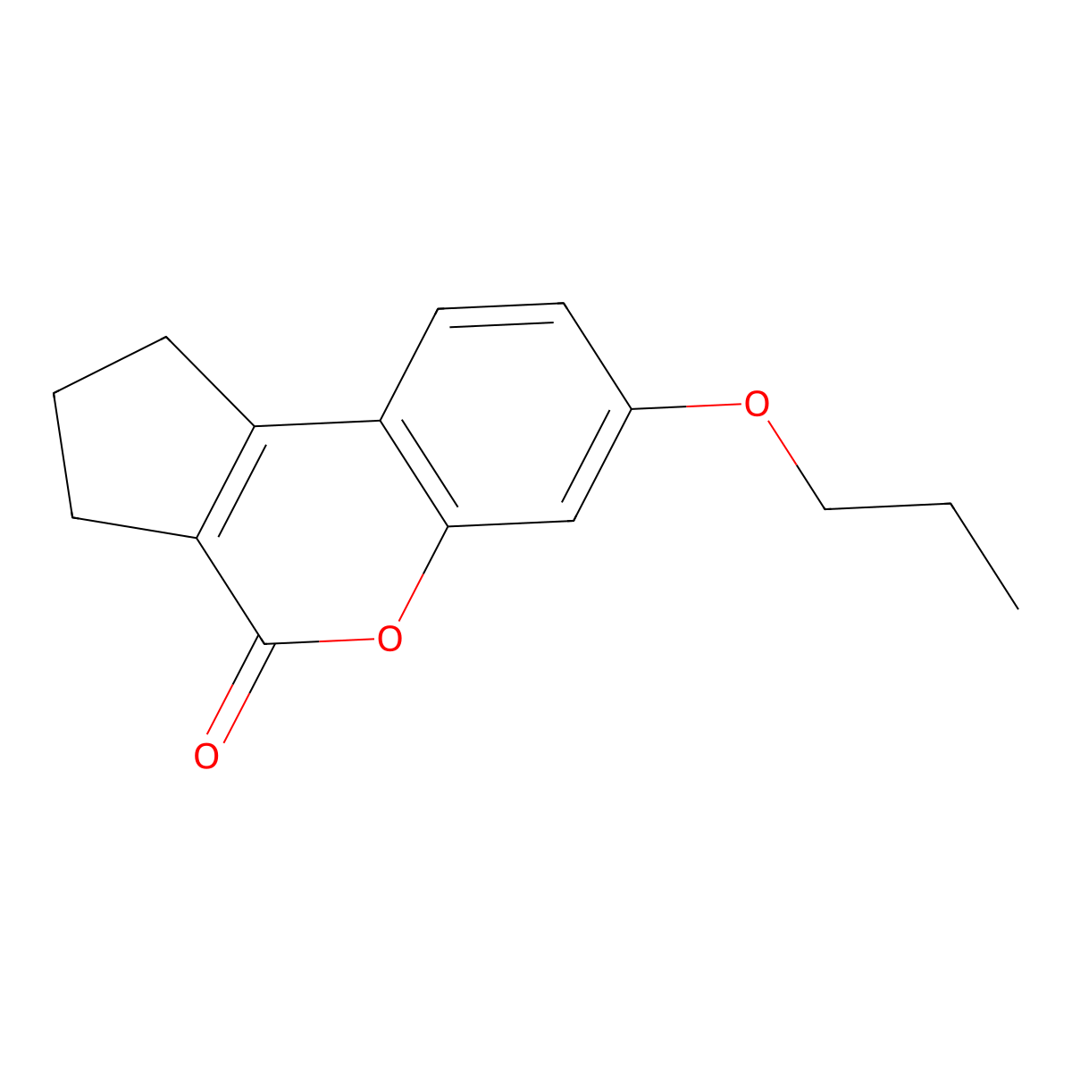 7-propoxy-2,3-dihydrocyclopenta[c]chromen-4(1H)-one molecular structure, CAS 313471-04-4