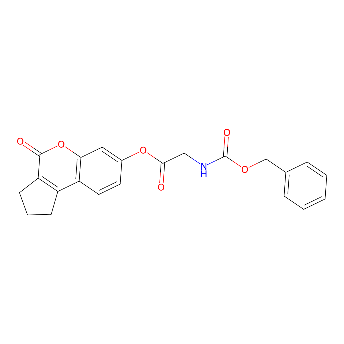 4-oxo-1,2,3,4-tetrahydrocyclopenta[c]chromen-7-yl N-[(benzyloxy)carbonyl]glycinate molecular structure, CAS 313471-19-1