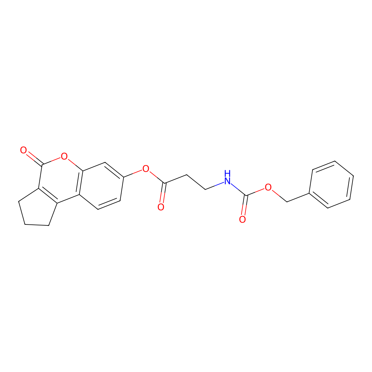 4-oxo-1,2,3,4-tetrahydrocyclopenta[c]chromen-7-yl N-[(benzyloxy)carbonyl]-beta-alaninate molecular structure, CAS 313471-20-4