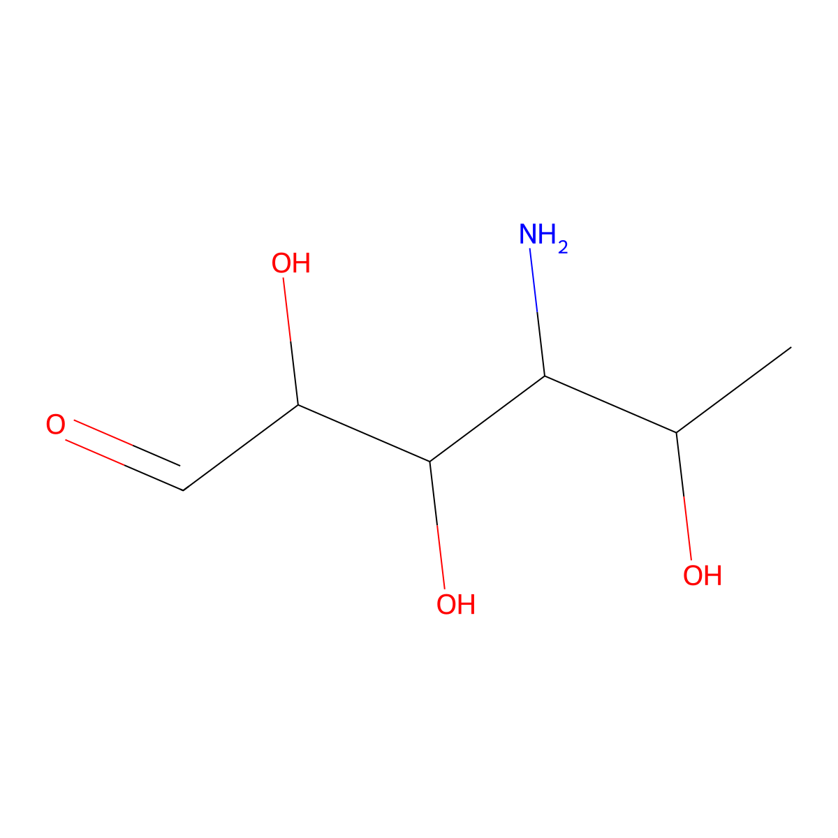4-Amino-4,6-dideoxy-D-mannose molecular structure, CAS 31348-80-8