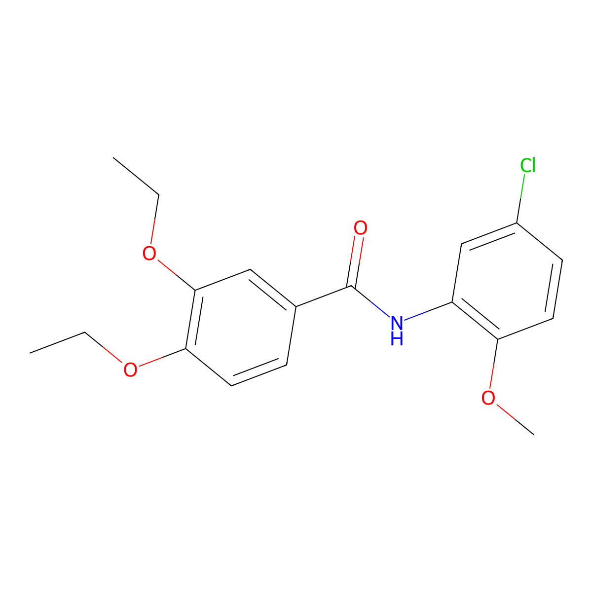 N-(5-chloro-2-methoxyphenyl)-3,4-diethoxybenzamide molecular structure, CAS 313480-32-9