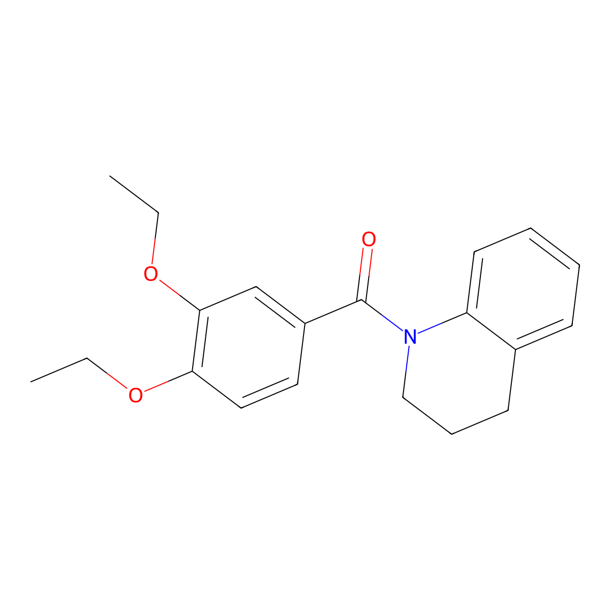 (3,4-diethoxyphenyl)(3,4-dihydroquinolin-1(2H)-yl)methanone molecular structure, CAS 313480-37-4