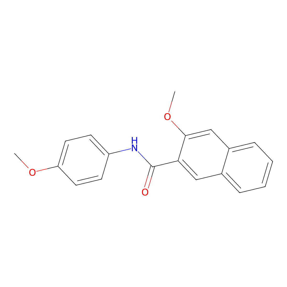 3-methoxy-N-(4-methoxyphenyl)-2-naphthamide molecular structure, CAS 313483-98-6