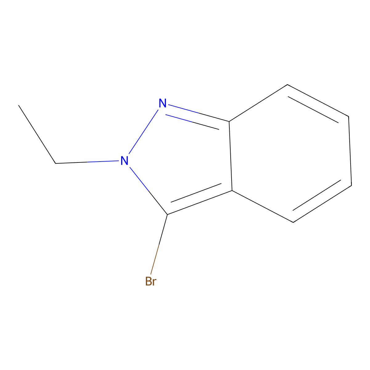 3-Bromo-2-ethyl-2H-indazole molecular structure, CAS 313485-67-5