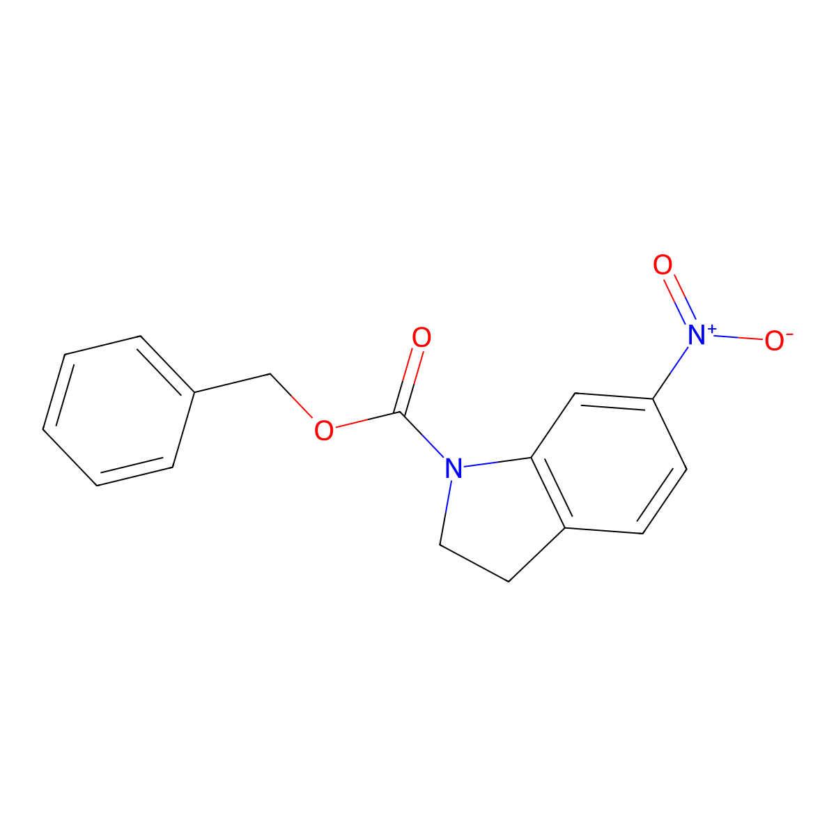 1-Benzyloxycarbonyl-2,3-dihydro-6-nitroindole molecular structure, CAS 313491-05-3