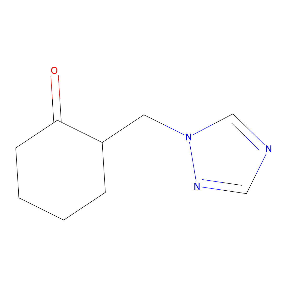 2-(1H-1,2,4-triazol-1-ylmethyl)cyclohexanone molecular structure, CAS 313492-86-3