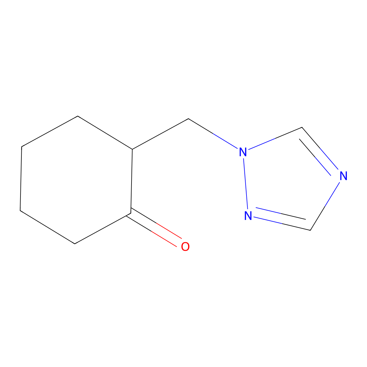 2-(1H-1,2,4-triazol-1-ylmethyl)cyclohexanone molecular structure, CAS 313492-86-3