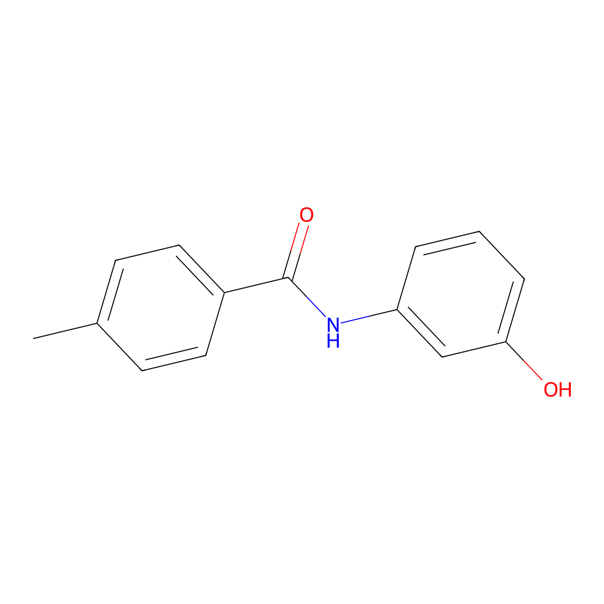 N-(3-hydroxyphenyl)-4-methylbenzamide molecular structure, CAS 313493-69-5