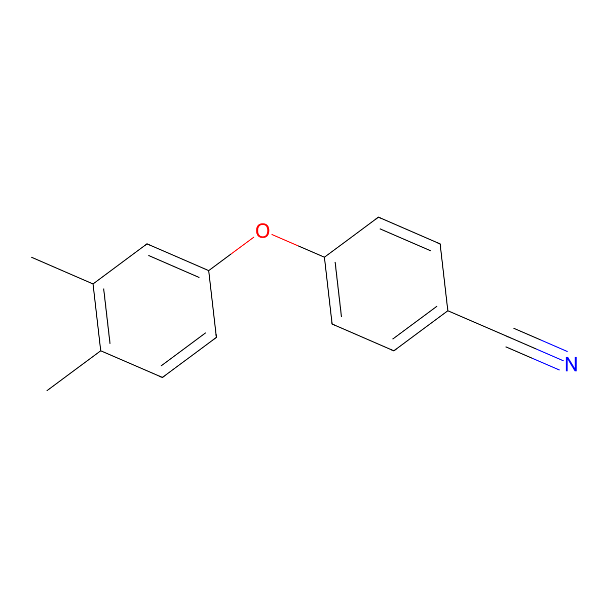 4-(3,4-Dimethylphenoxy)benzonitrile molecular structure, CAS 313493-81-1