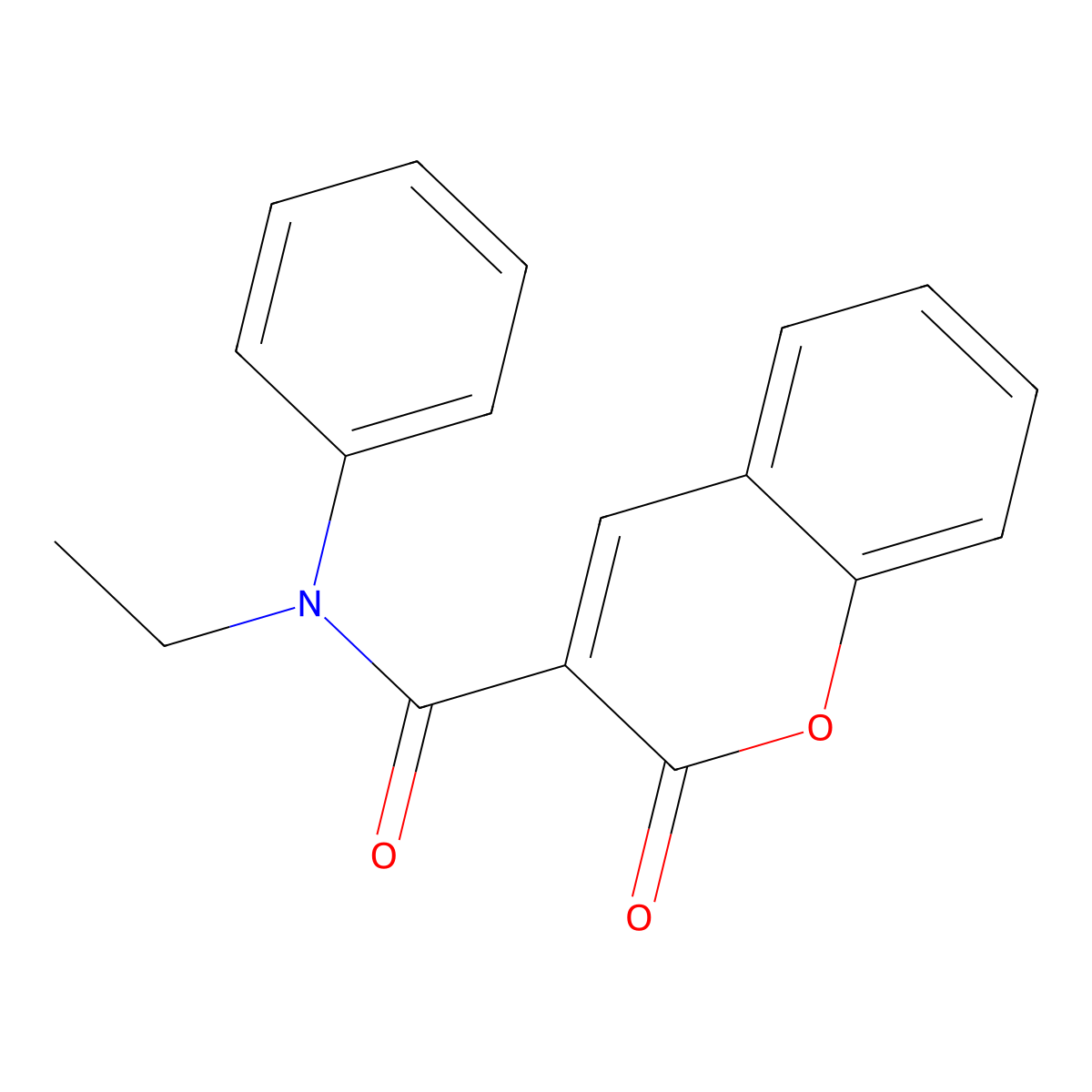 N-ethyl-2-oxo-N-phenyl-2H-chromene-3-carboxamide molecular structure, CAS 313494-13-2