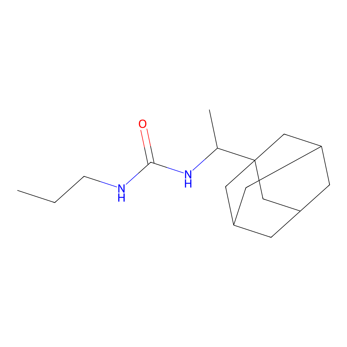 1-[1-(Adamantan-1-yl)ethyl]-3-propylurea molecular structure, CAS 313494-52-9