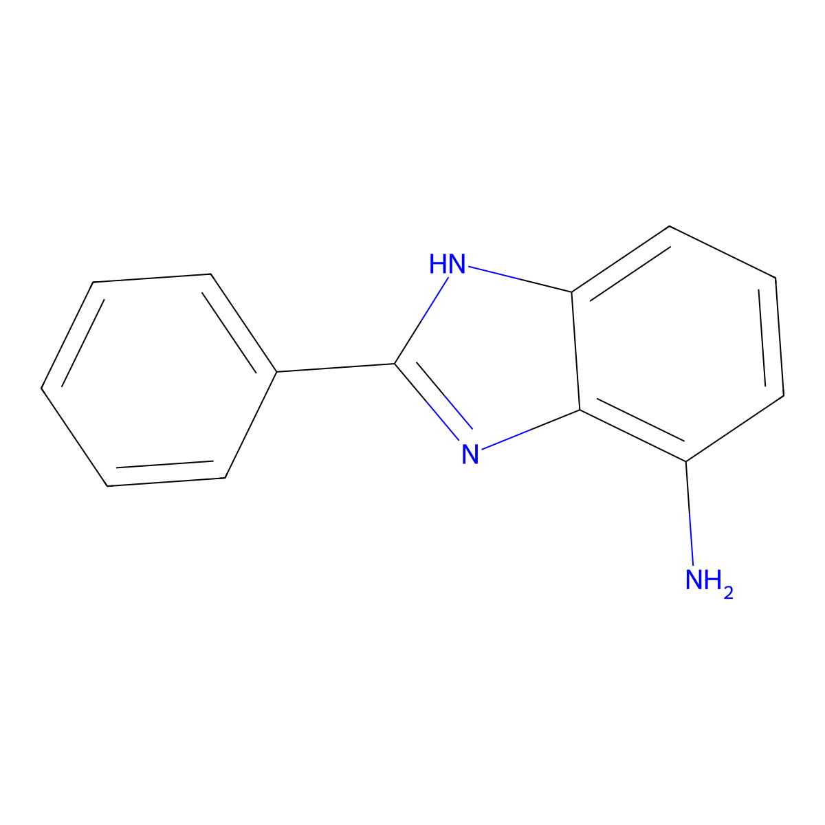 2-Phenyl-1H-benzoimidazol-4-ylamine molecular structure, CAS 313494-64-3
