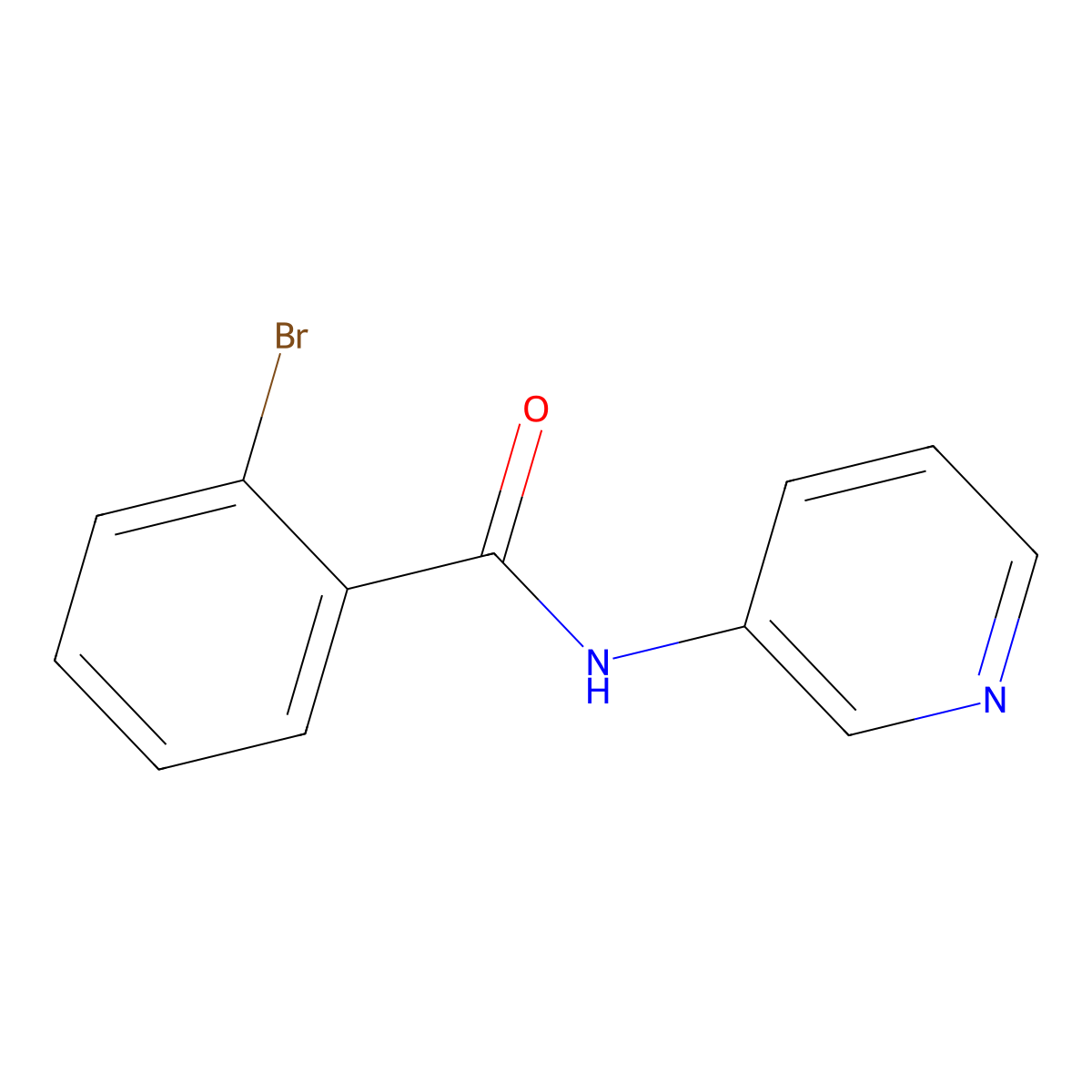 2-Bromo-N-(3-pyridinyl)benzamide molecular structure, CAS 313496-64-9