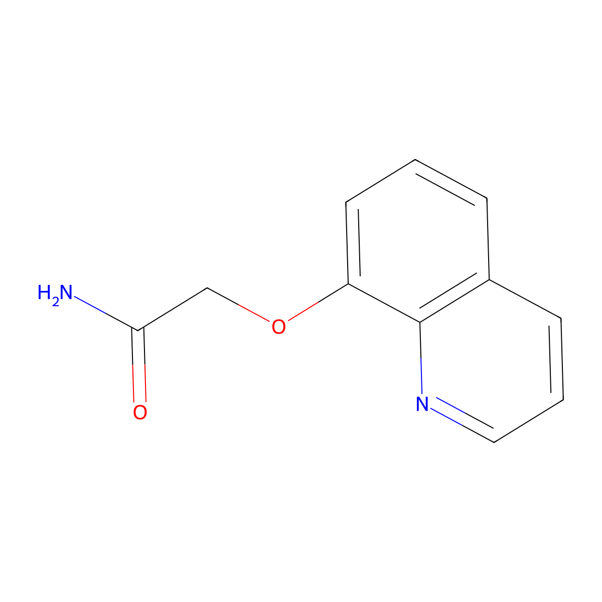 2-(Quinolin-8-yloxy)acetamide molecular structure, CAS 3135-52-2