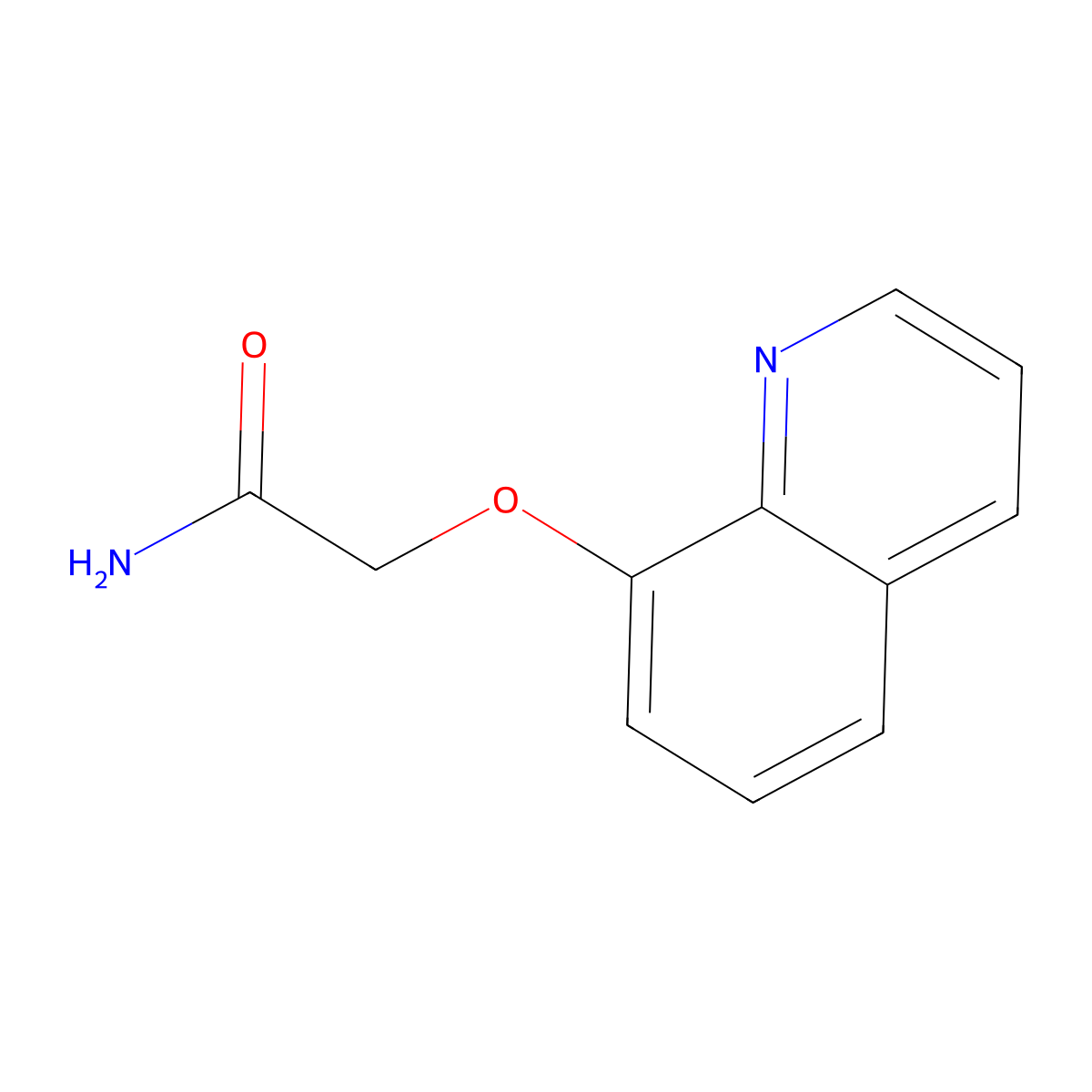 2-(Quinolin-8-yloxy)acetamide molecular structure, CAS 3135-52-2
