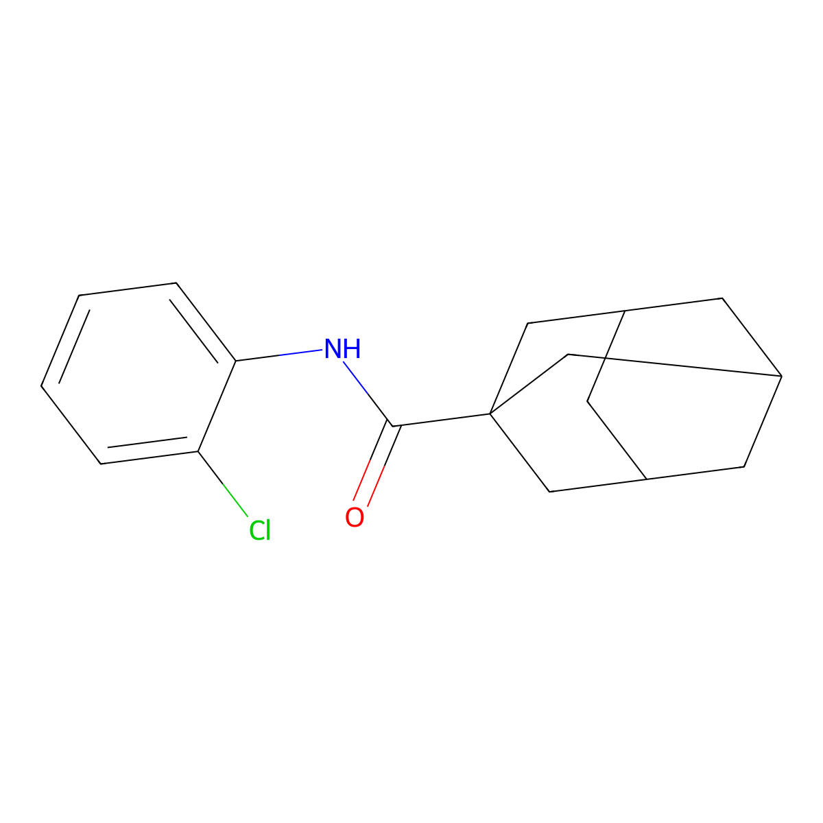 N-(2-chlorophenyl)adamantane-1-carboxamide molecular structure, CAS 313500-70-8