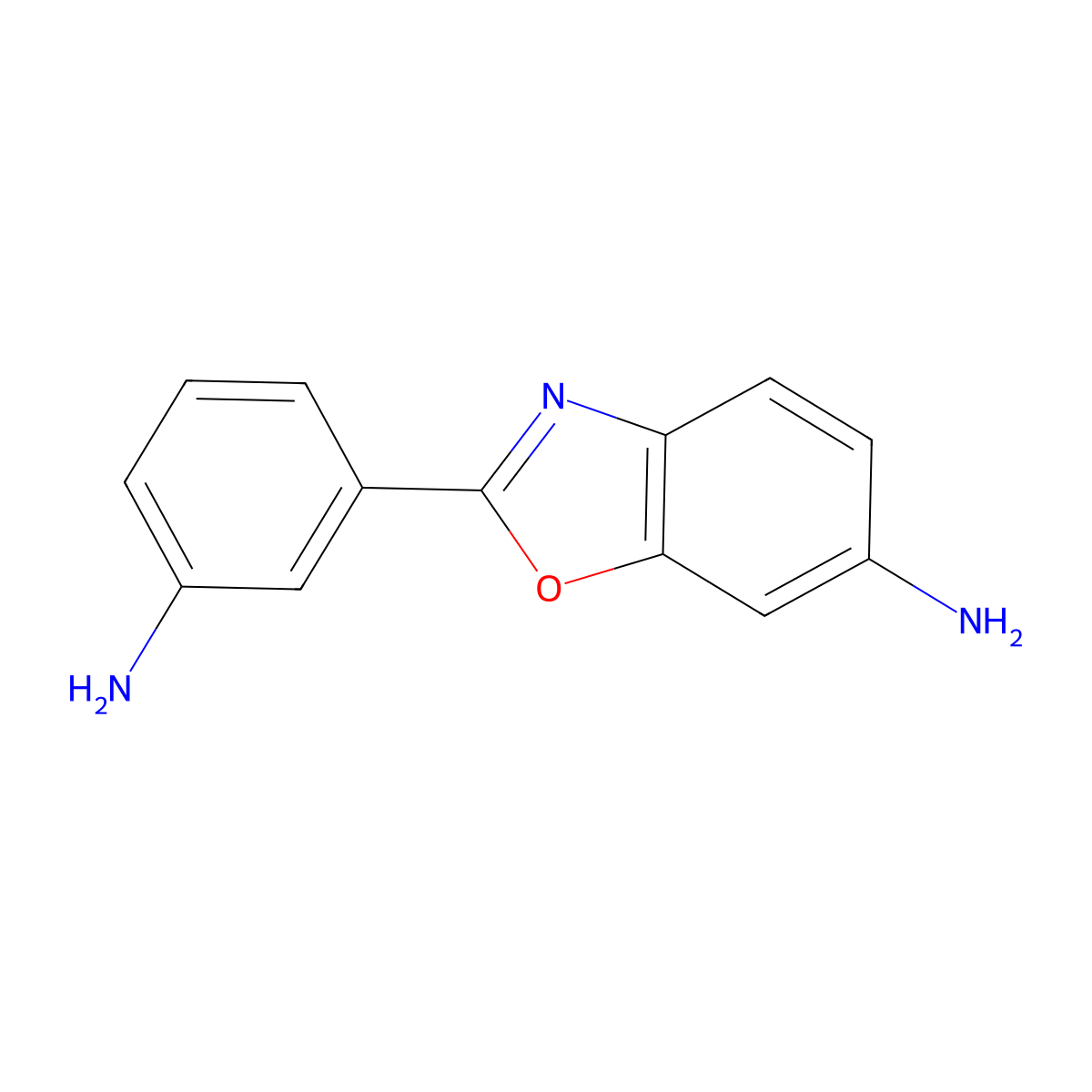6-Amino-2-(3-aminophenyl)benzoxazole molecular structure, CAS 313502-13-5