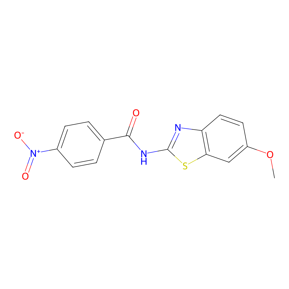 N-(6-methoxy-1,3-benzothiazol-2-yl)-4-nitrobenzamide molecular structure, CAS 313504-89-1