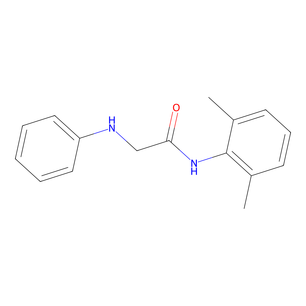 N-(2,6-dimethylphenyl)-N~2~-phenylglycinamide molecular structure, CAS 313505-76-9
