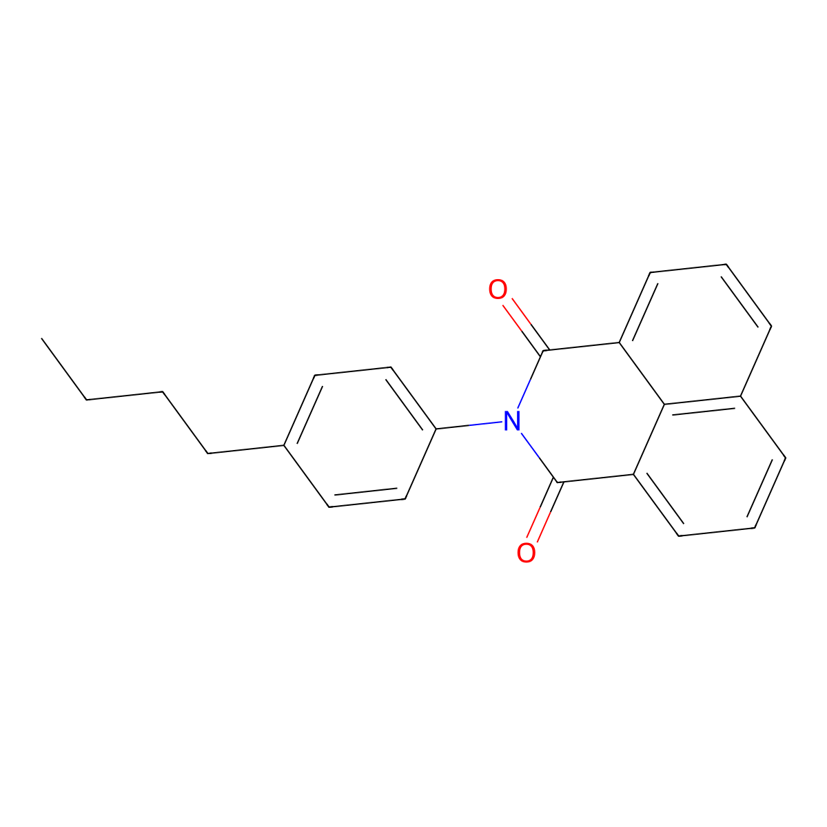 2-(4-butylphenyl)-1H-benzo[de]isoquinoline-1,3(2H)-dione molecular structure, CAS 313506-03-5